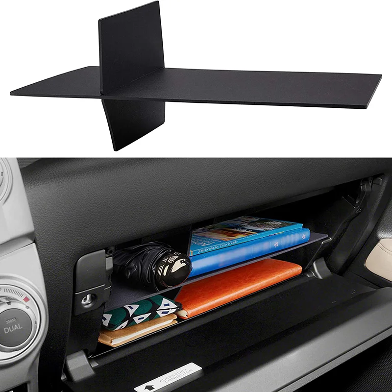 

Car Glove Box Interval Storage Box Compatible For 4Runner 2010 - 2021 2022 2023 and GX 460 2010-2023 Glove Compartment Organizer