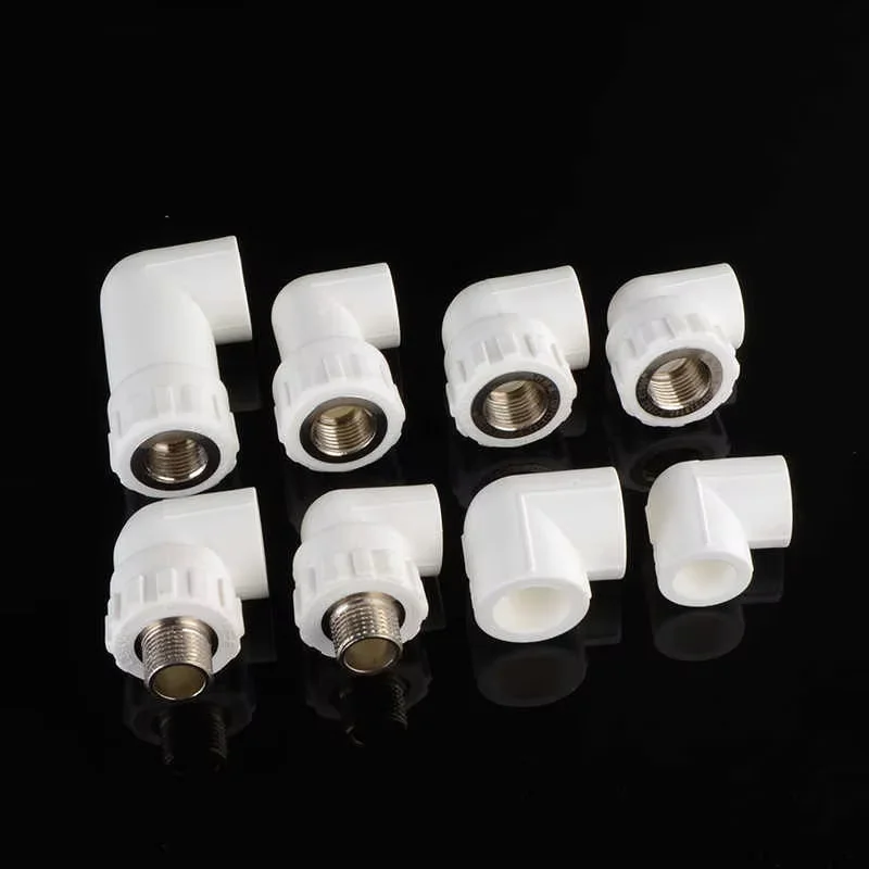 

1-5PCS PPR inner wire outer wire direct elbow household PPR hot and cold water pipe fittings hot melt joint