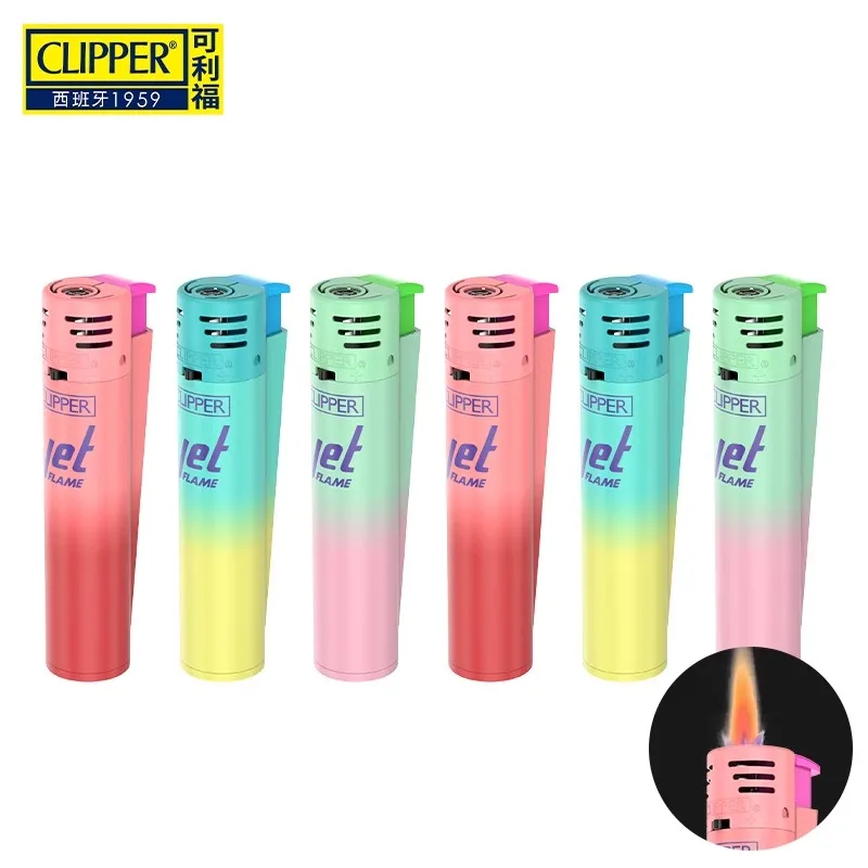 New Butane Gas Is Lighter, Lighter, Straight Gradient, Windproof, Pink, Lighter Inflatable, Collectibles Lighters Smoking