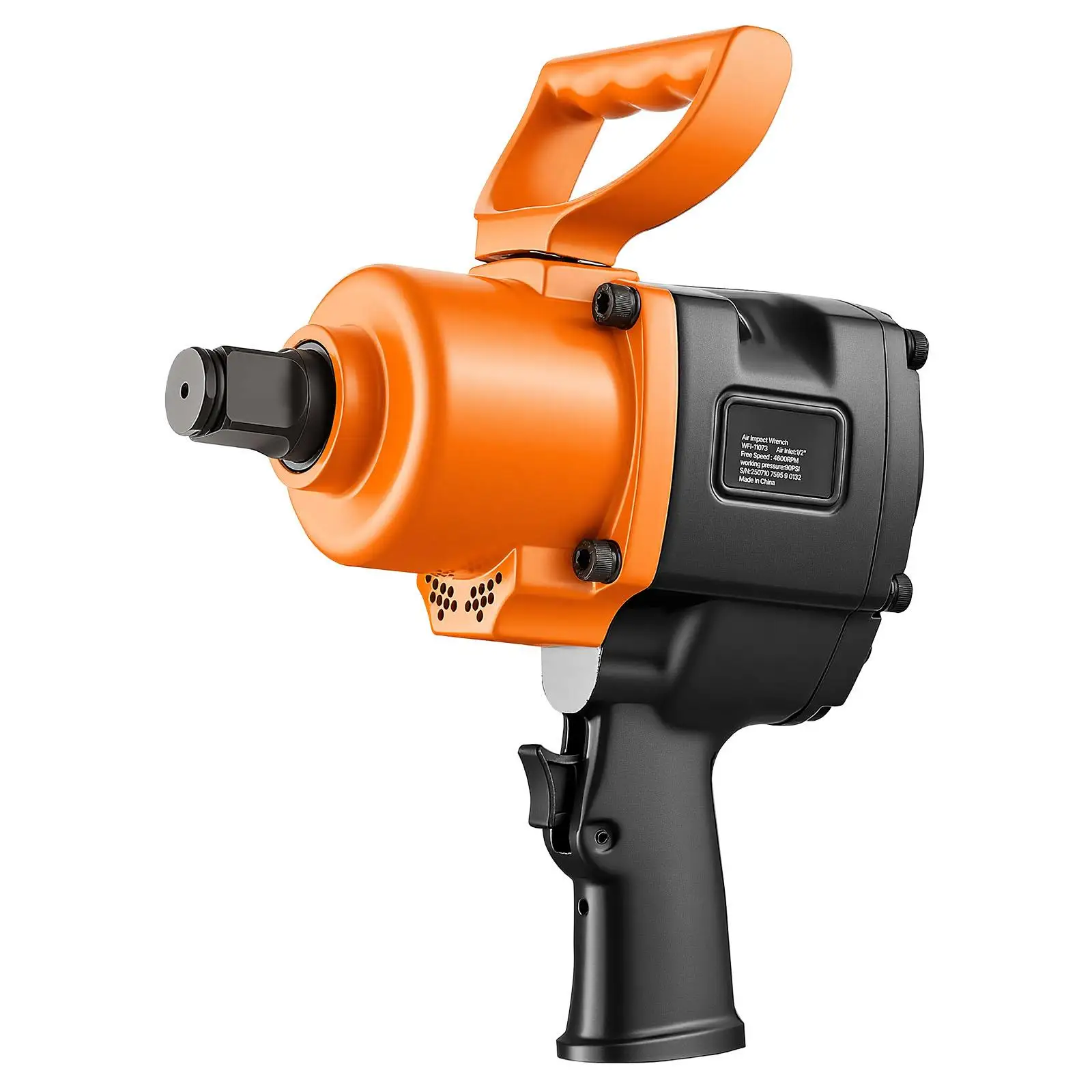 1 Inch Pneumatic Air Impact Wrench 1200 ft lbs Nut Busting 16.4 lbs Lightweight for heavy Duty Impact Gun with Double Handles for Truck Machinery Repair and Maintenance