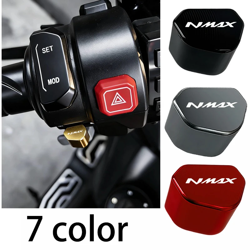 Mototcycle CNC Switch Button Turn Signal Switch Key cap 2026 For YAMAHA NMAX155 NMAX125 N-MAX NMAX 155 125 Aluminum