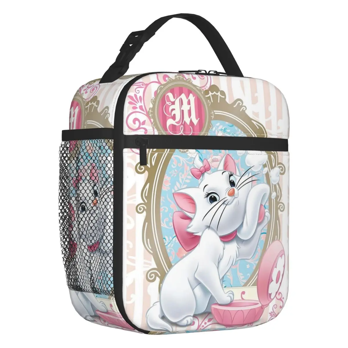 

Custom Marie Cat Lunch Bag Warm Cooler Funny Animal Pattern Insulated Lunch Box for Kids School Children