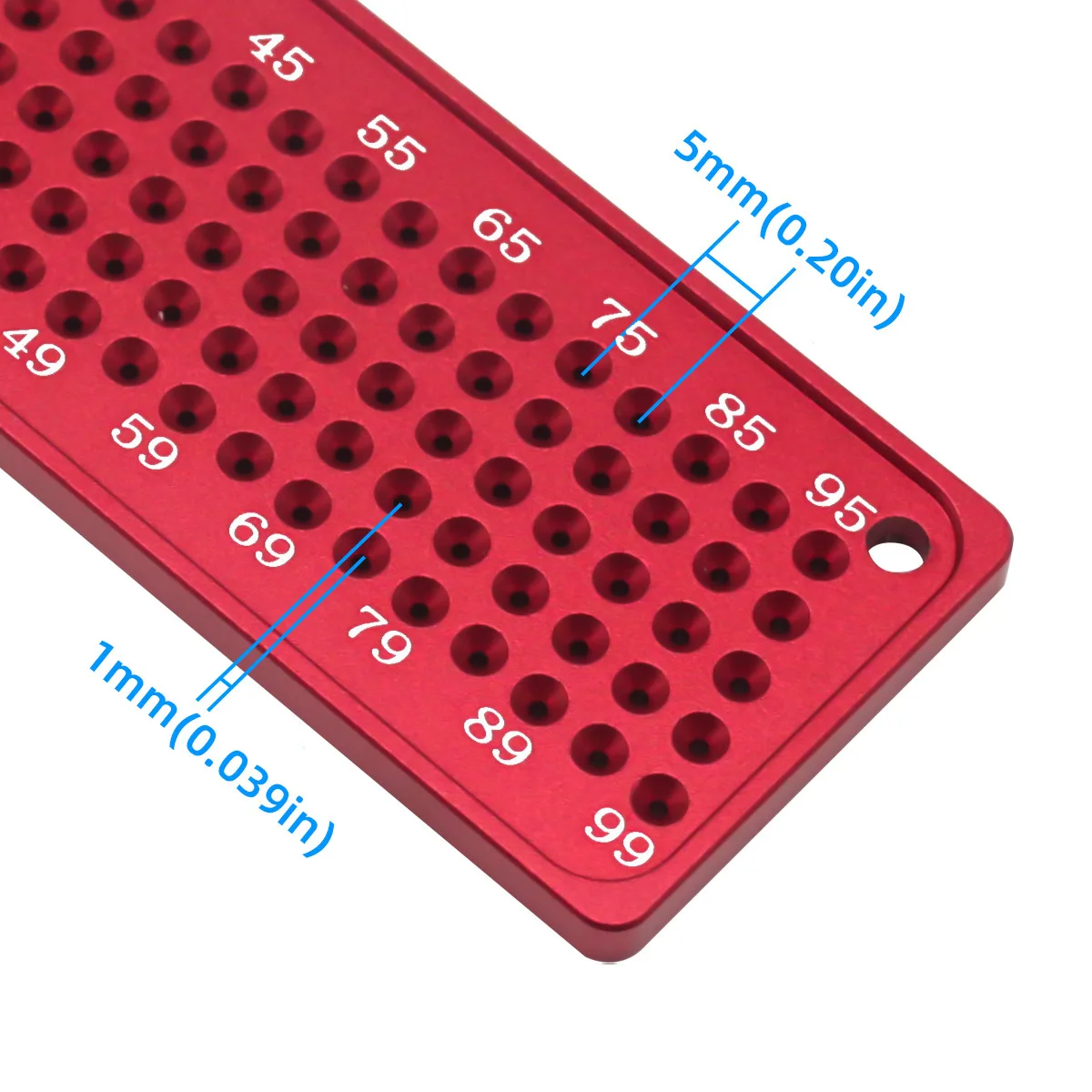 1pc, Woodworking Scribe, Metric 100MM Precision T-Ruler,4 Inch Precision T-Ruler, ,Aluminum Alloy Pocket RulerMarking Gauge