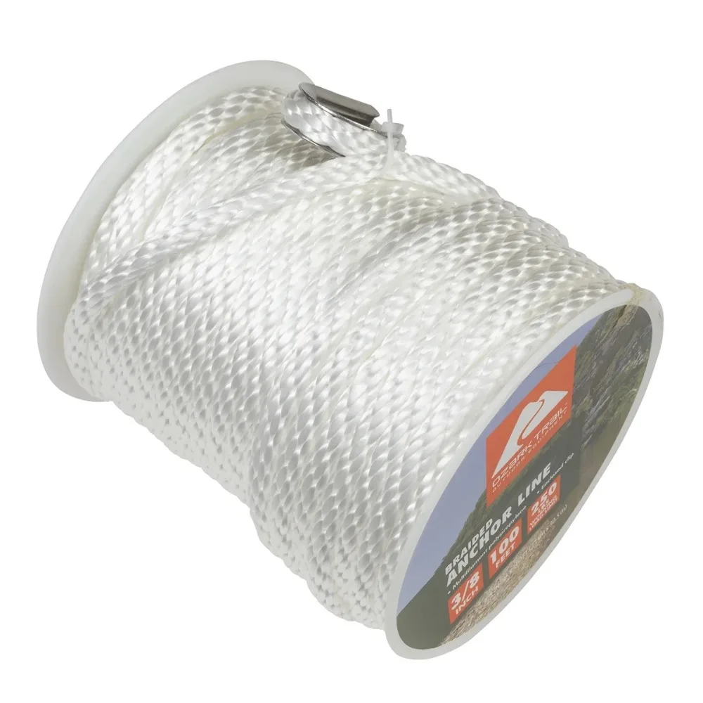 

3/8"x100' Nylon Braided Marine Anchor Line 100 Foot Length