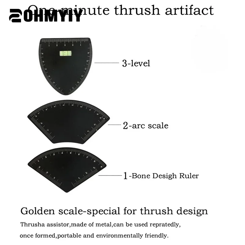 1pc Aluminum Alloy Fast Drawing Eyebrow Design Ruler Microblading MappingTool Shaping Permanent Makeup DrawingGuide Ruler Tattoo