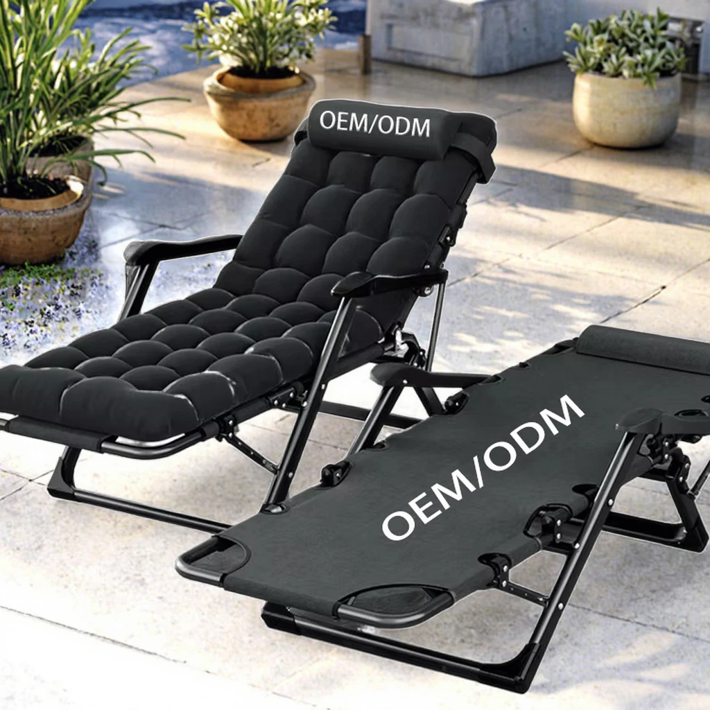 

Zero Gravity Folding Lounge Chair, Padded Outdoor Recliner for Garden, Patio, Camping & Lawn