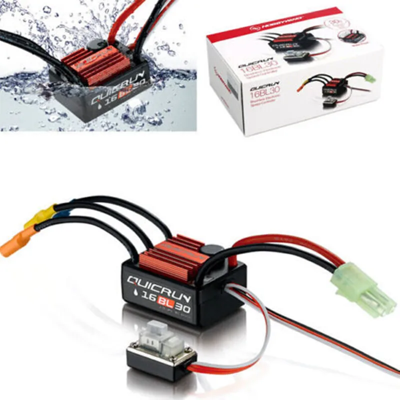 NEW HobbyWing QuicRun WP-16BL30 30A Waterproof Brushless ESC And 2435-G3 Motor For 1/16 RC Car