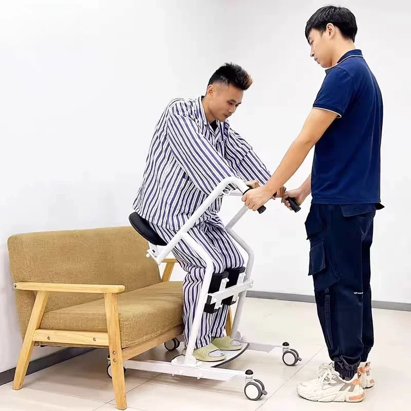 Long-term bed rest for the elderly hand-free lifting machine home assistance standing seated shifter care transport car