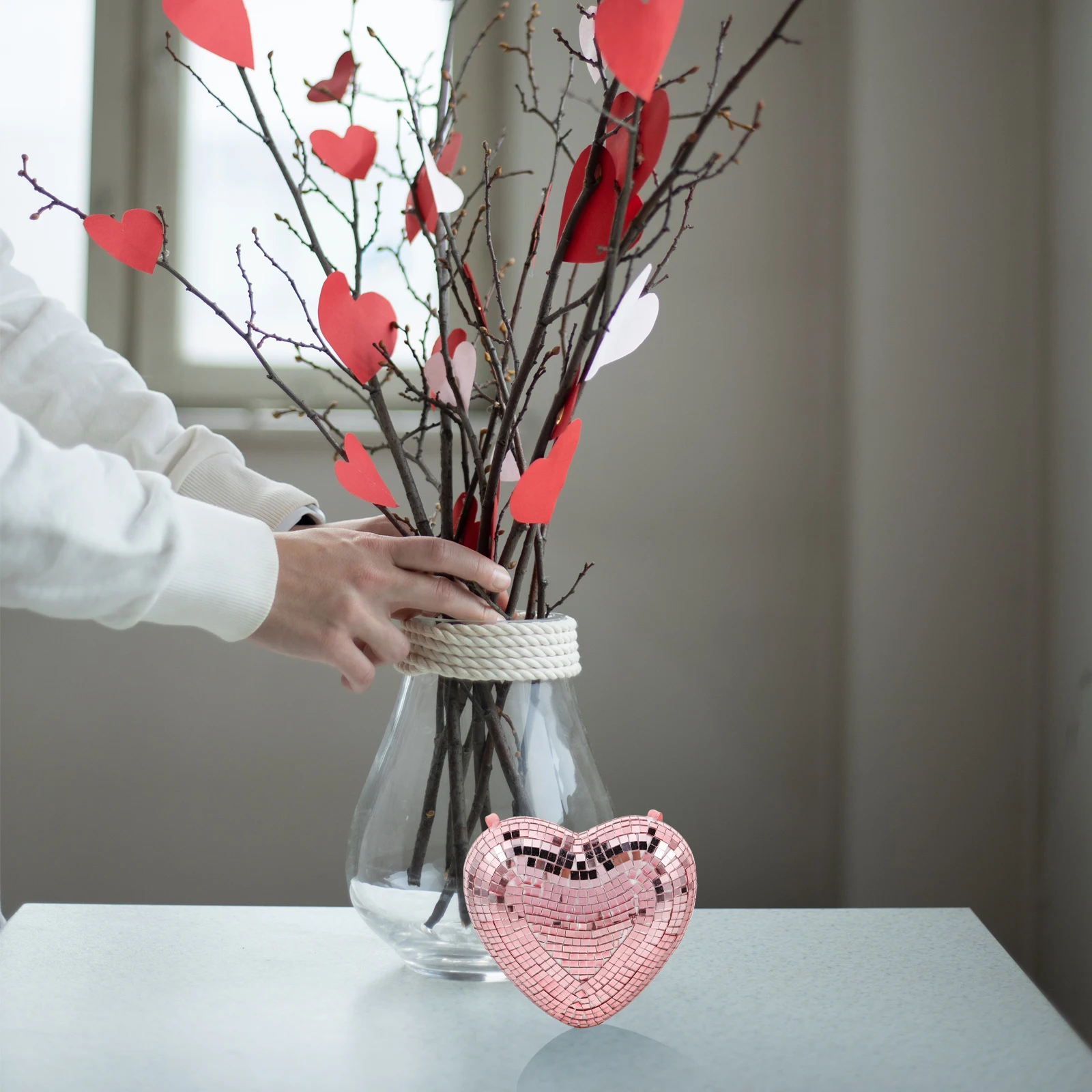 

Disco Love Decorations Party Table Ball Ornament Reflective Decorative Stage Foam Bachelorette