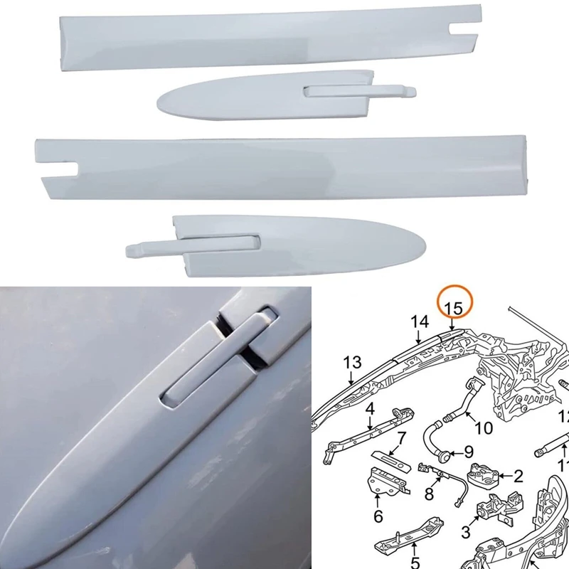 Car Roof Top Decorative Hinge Cover Lid Parts ABS For BMW 3 4 Series 430 F33 M3 F83 M4 E93 328 335 Convertible