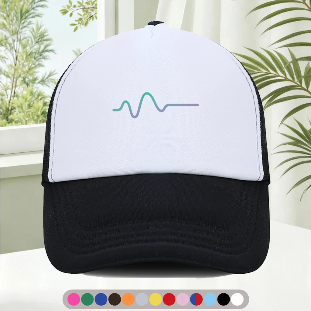 Fashionable and Versatile Sponge Mesh Cap  Features Cool Printed Patterns, Unisex  American Trucker Hat  HighQuality Hat  S
