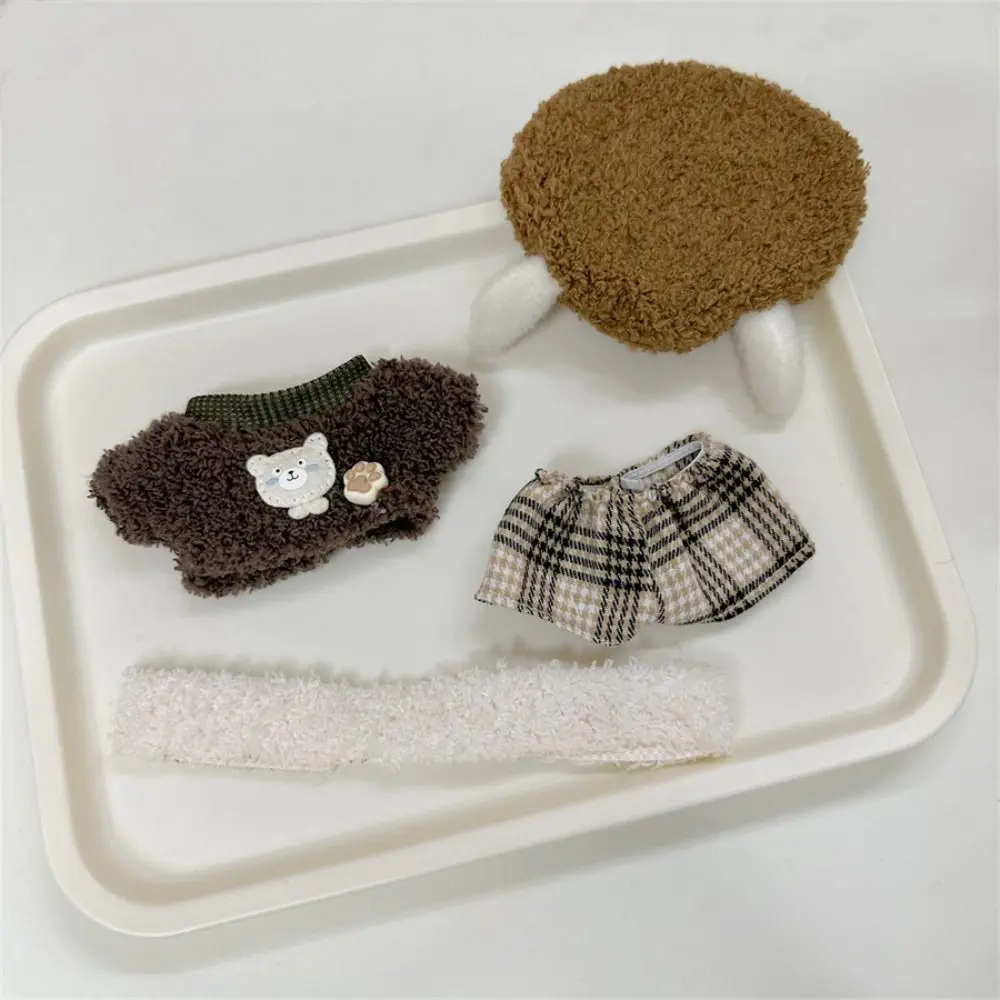 Ubranka dla lalki, bawełniana czapka misia dla szczeniaka, 10 cm, strój dla lalki, kostium dla lalki, ubrania dla lalki, przebranie dla lalki, ubrania dla lalki zwierzątka z kreskówki, do noszenia