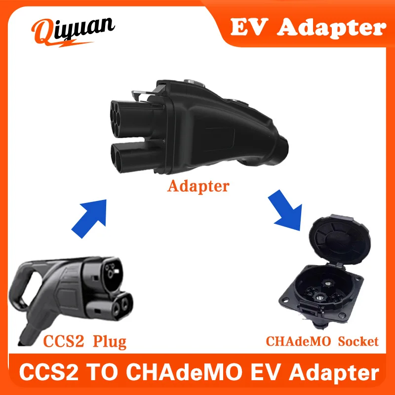 200A CCS2 TO CHAdeMO EV Adapter DC fast EV Car CCS2 Charger Connector Electric Vehicle Charging Station 1000V Chademo Car