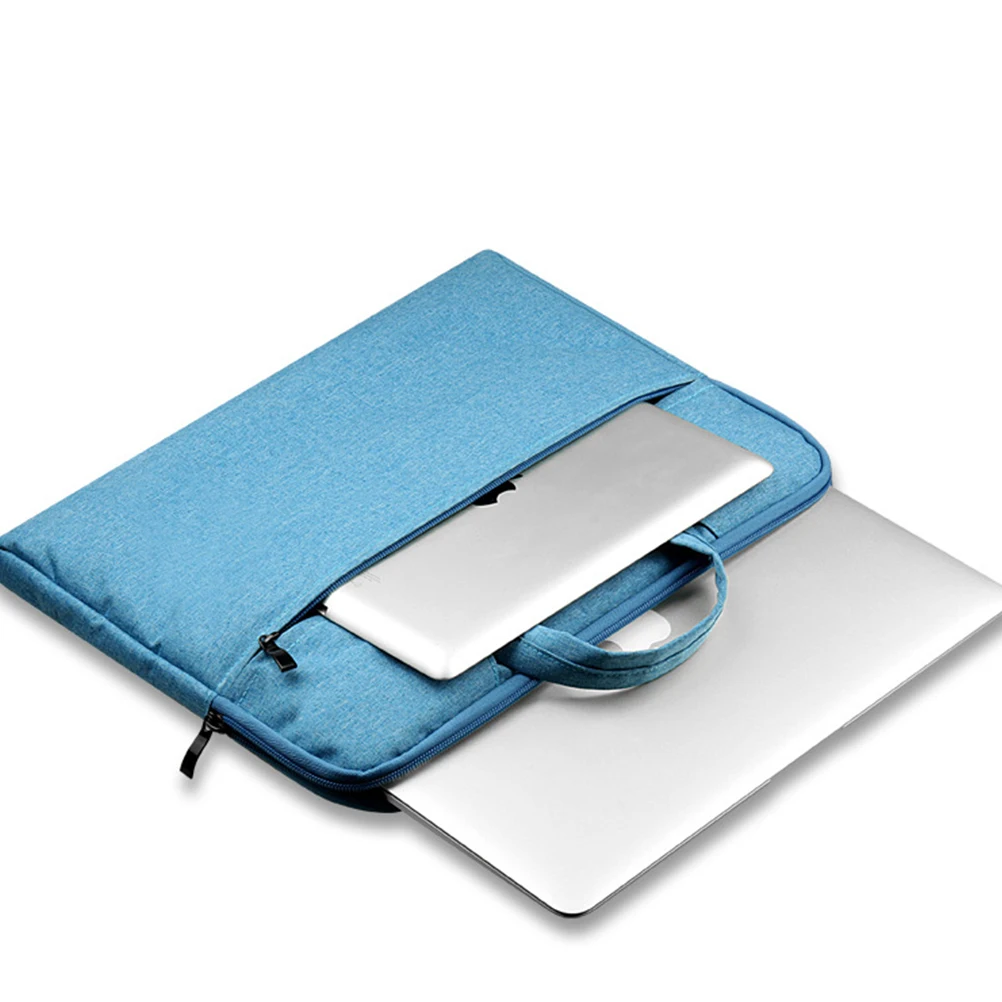 

11.6 Inches Laptop Bag For Navy Durable Cloth Material Shockproof Scratch Resistant Pouch Notebook Handbag
