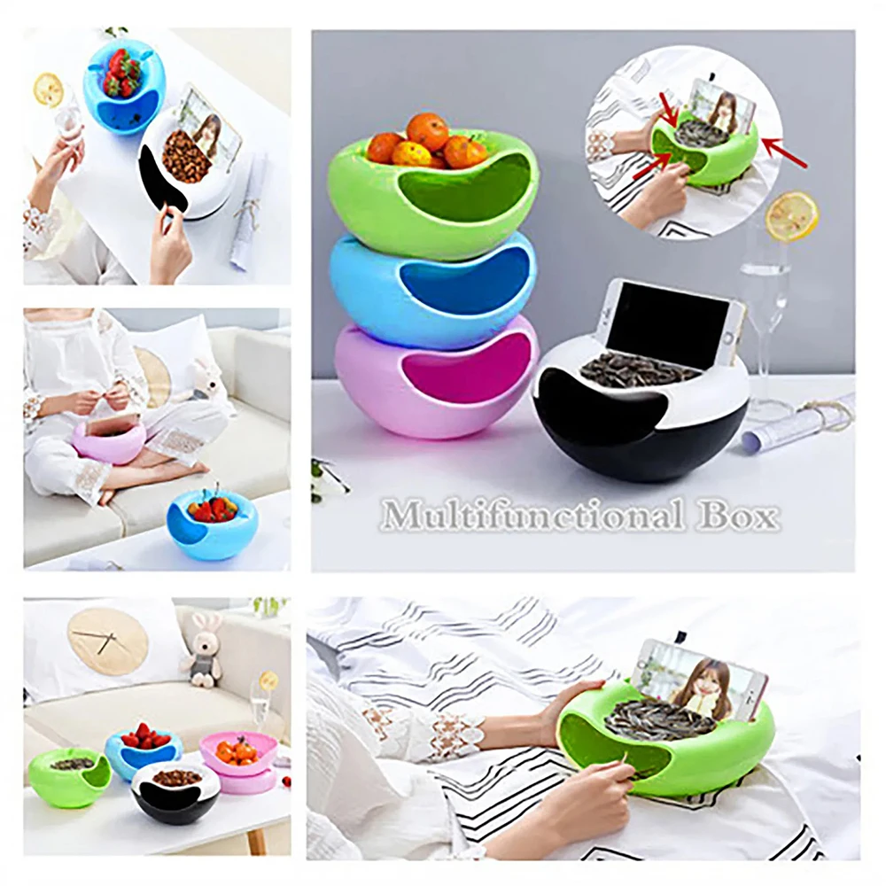 Gifts Plastic Sunflower Seeds Storage Box Multifunction Dishes Living Room Acc Snack Bowl Dry Storage Box