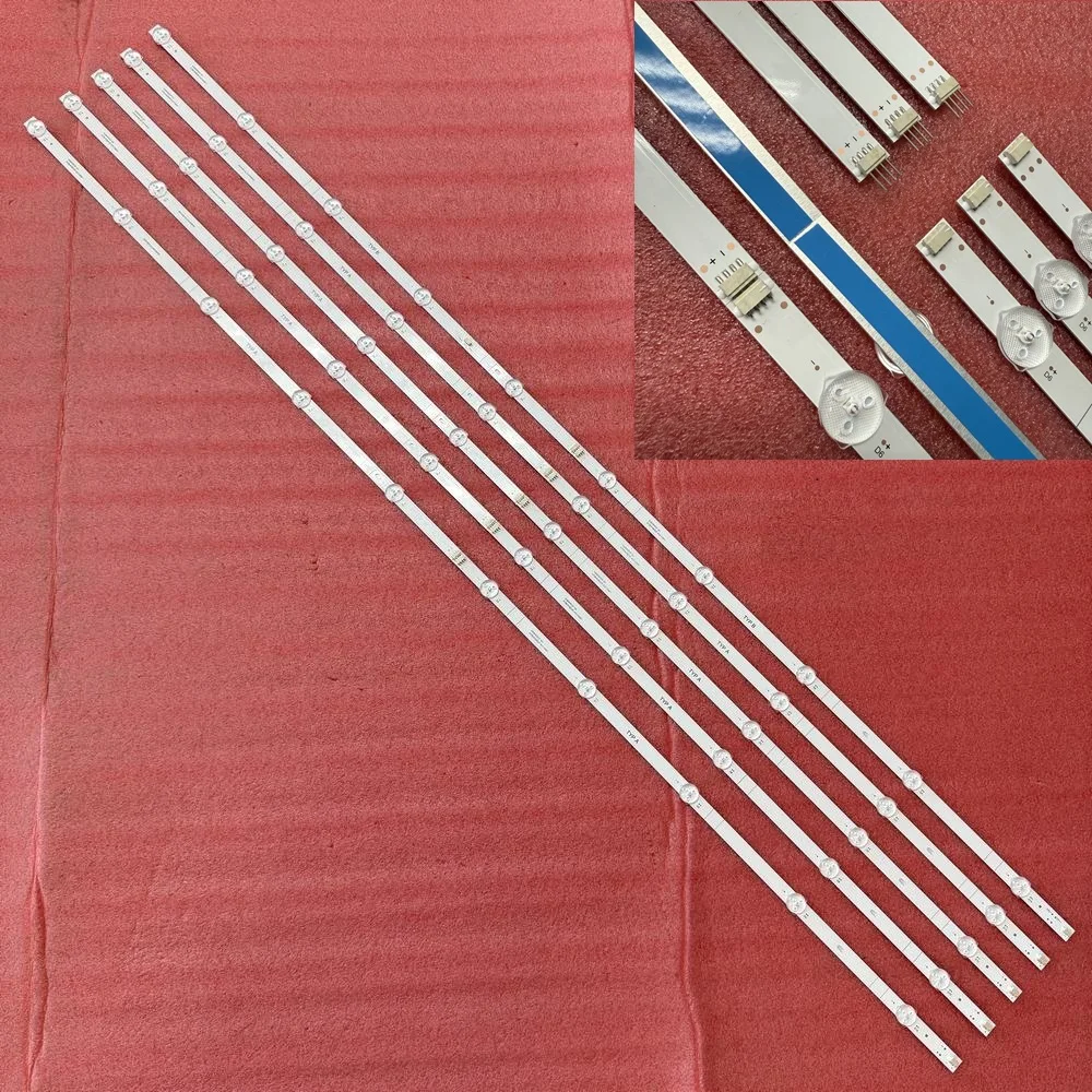 샤프 58인치 TV 4TC58EL8UR JVC LT58KB527 엘리먼트 E450AC58R - 58인치 4K UHD HDR10 로쿠 TV용 LED 백라이트 스트립