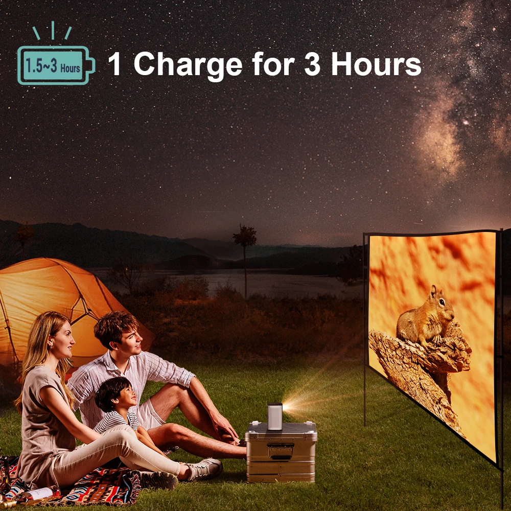 Popular BYINTEK P70 DLP 4K Mini Projector With 3D Android Wifi 1080P Movie Video LED with Battery Projector Watch Anywhere