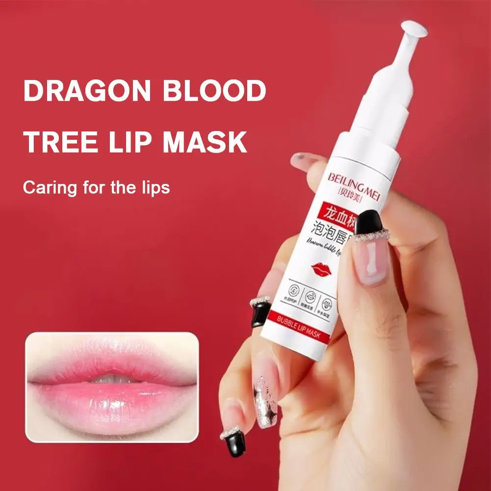 Dragon Blood Tree Essence Bubble Lip Mask, exfolia, hidrata delicantemente, reduce las líneas de los labios, productos de cuidado de los labios