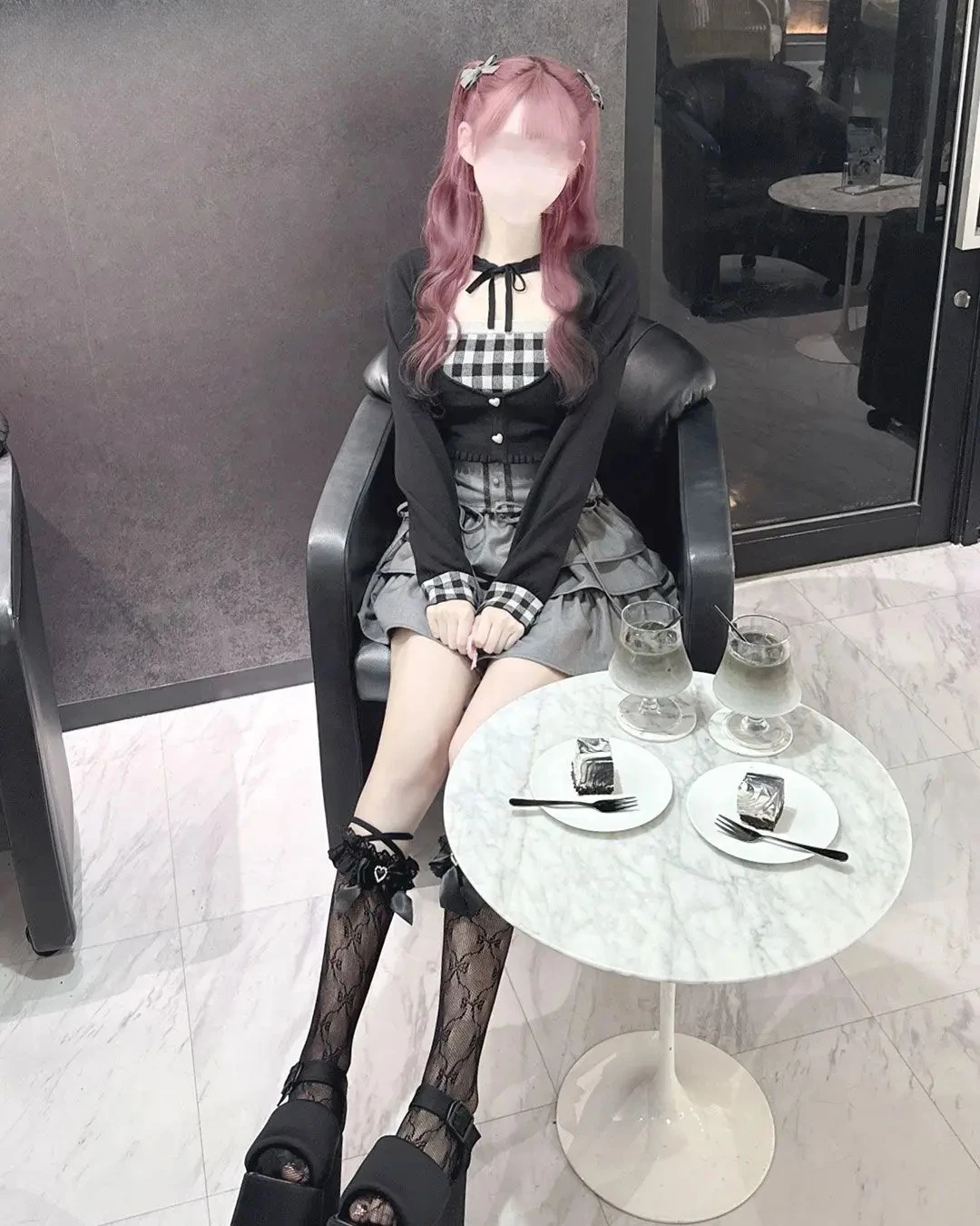 

Женские топы в японском стиле, осень-зима, новый милый милый вязаный кардиган на шнуровке + клетчатая вязаная майка для женщин