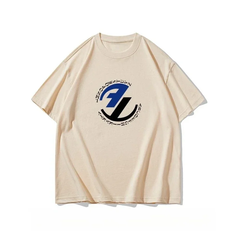 2025 جديد عالي الجودة AE بسيط ومتعدد الاستخدامات قصيرة الأكمام تي شيرت الرجال والكورية شارع العليا بلوزة فضفاضة غير رسمية #4