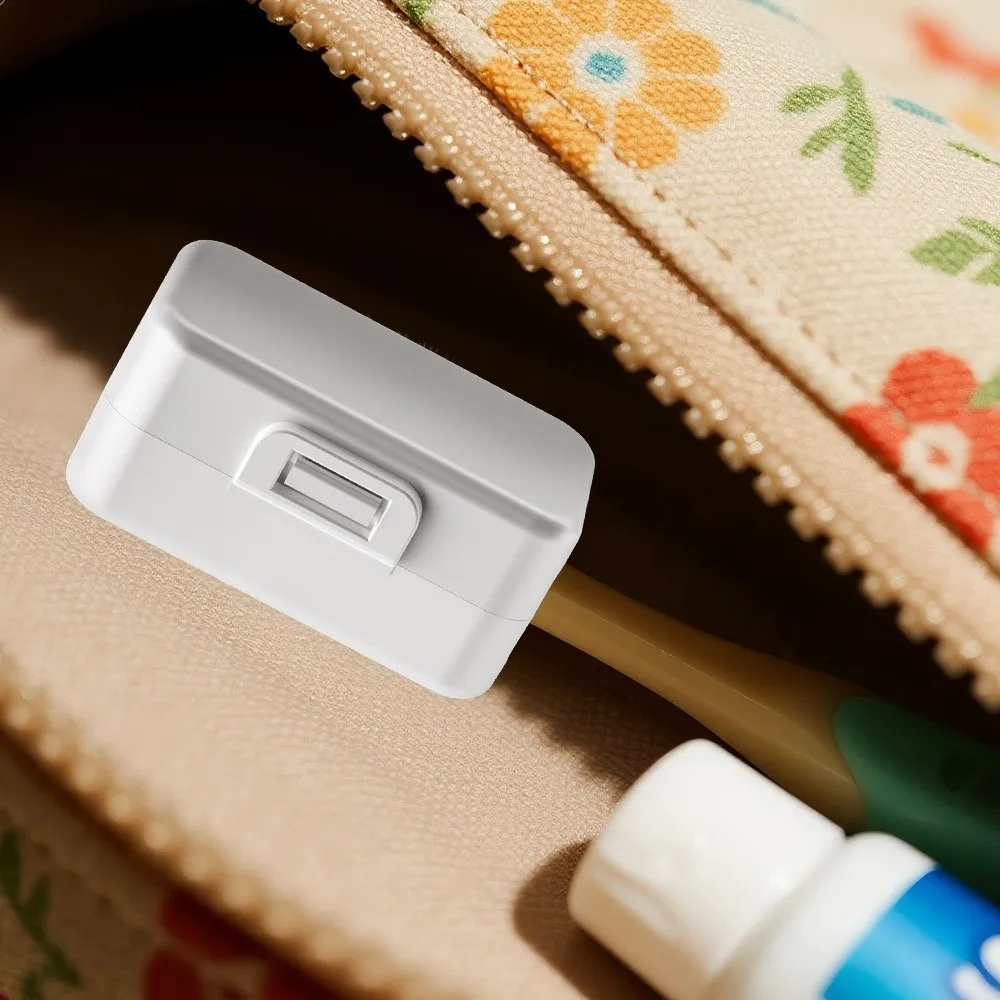 Plastic Toothbrush Head Protective Cover Rectangle Solid Color Toothbrush Case Dust Cap Toothbrush Dust Cap Cover for Travel