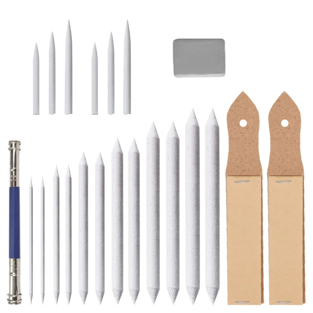 

22pcs 1 Set Sketching Drawing Kit Paper Pencil Wiping Smudge Pen Sandpaper Block Charcoal Sharpening Tool Art Supplies Painting