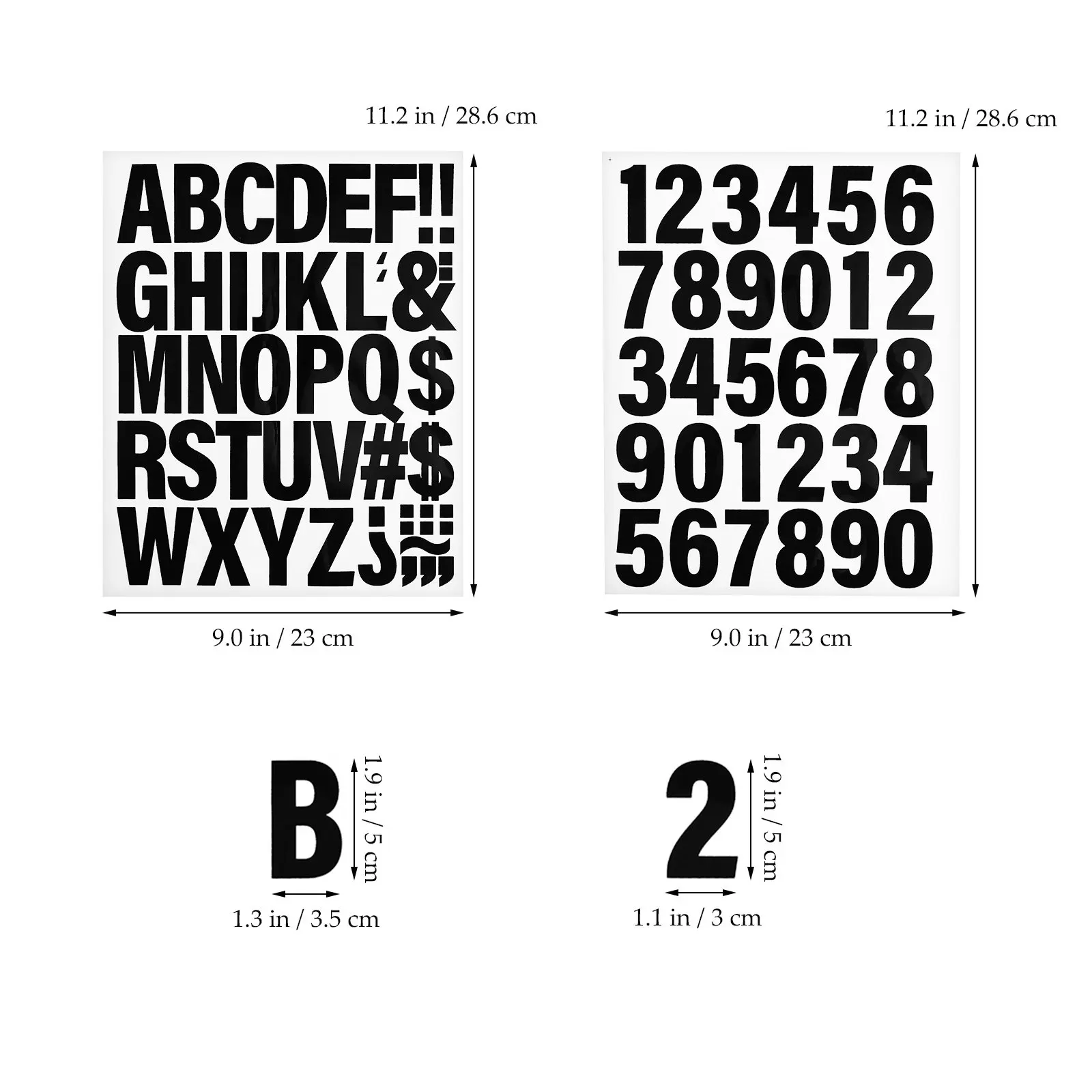 12 Sheets Vinyl Iron on Letters Numbers Heat Transfer Stickers for Fabric Clothes Caps Iron on Numbers Clothes Stickers