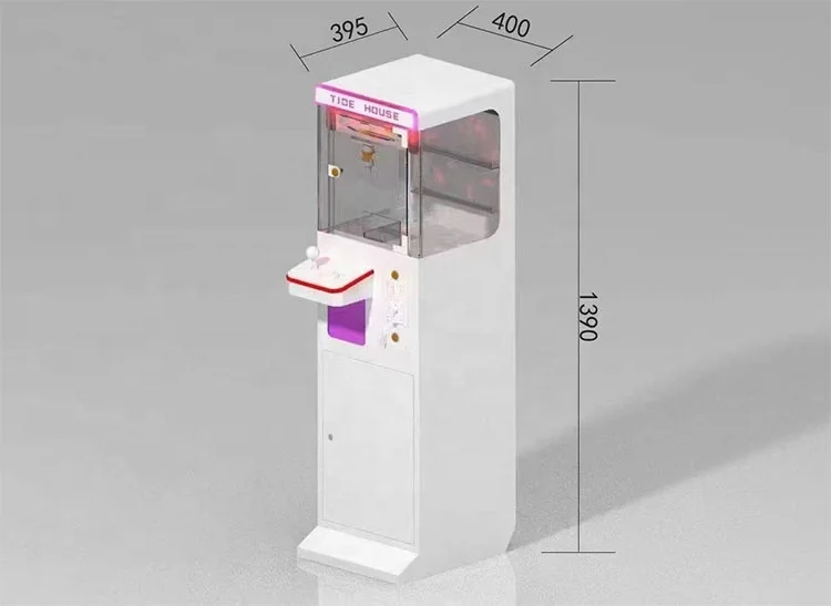 Nowy styl Mini pluszowa zabawka prezent automat do gry typu Claw z akceptujący banknoty maszyna do gier na monety