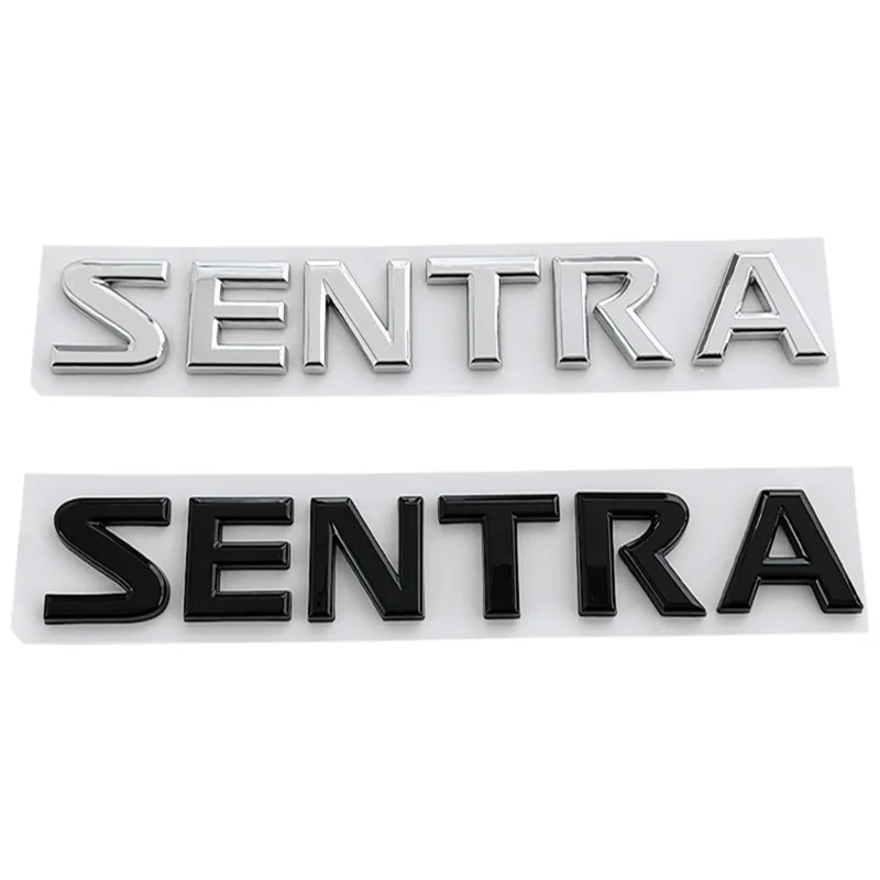 ABS Car Trunk Body Side Emblem Letter Rear Decal for Nissan SENTRA Badge Auto Decoration Sticker Styling Exterior Accessories