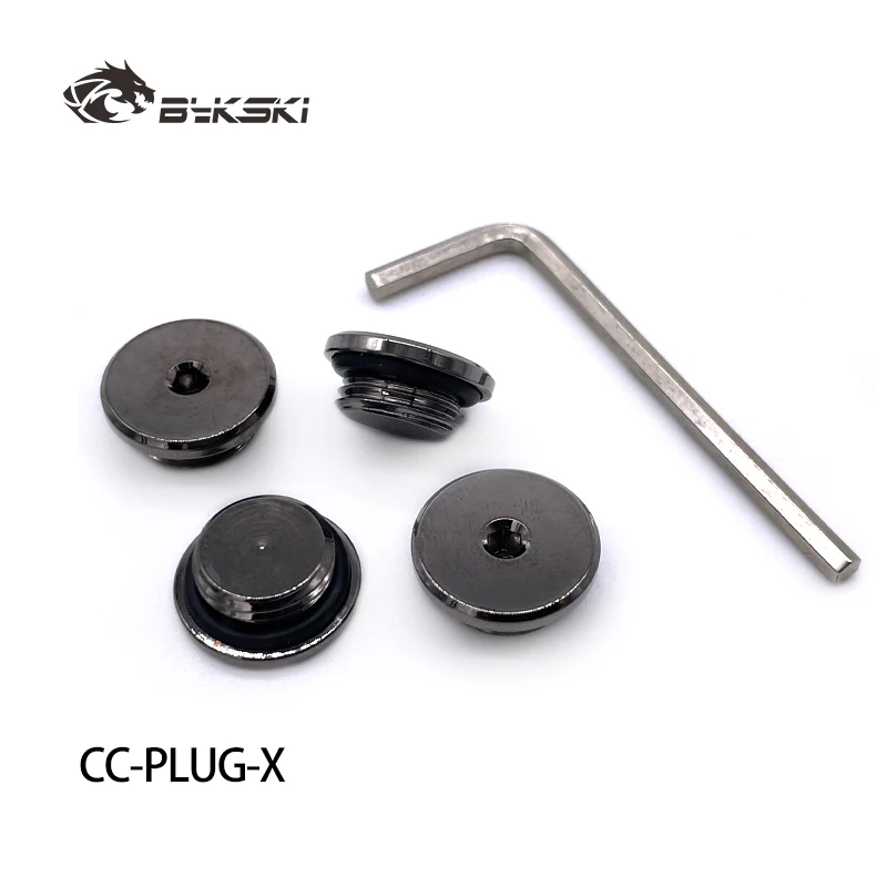 Bykski Brass Ultra Thin Inner Hexagon Water Stop Sealing Lock Computer Water Cooling Acessories G1/4