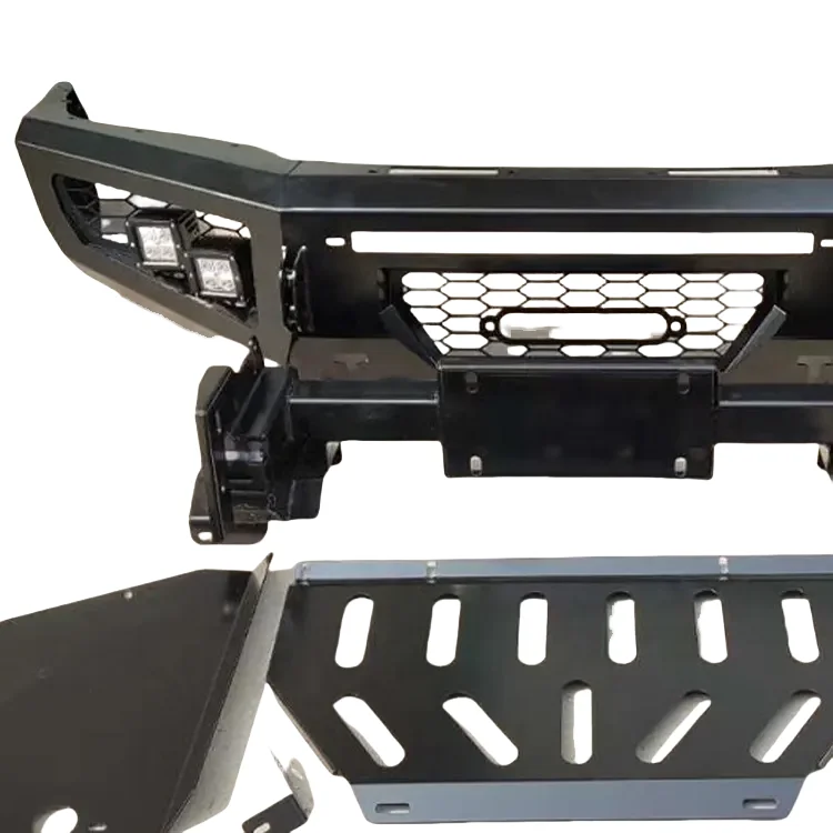 

High Quality New 4x4 Hilux Vigo 2012-2014 Front Bumper Conversion Steel Bolt-On Black Includes Fog Light Cut-Outs QK