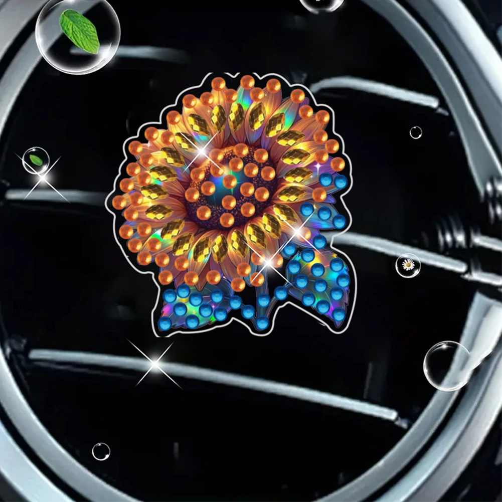

12pcs Diamond Painting Car Aromatherapy Vent Clip for Car Interior Decor