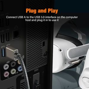 Data Line Charging Cable for Oculus, Quest 2, Pico 4, PS5, Accessories, PC, USB 3.2, Type C, Charger Link, Meta Quest 3 VR, 5m 10 Main Sales PS5 Glasses VR - №8