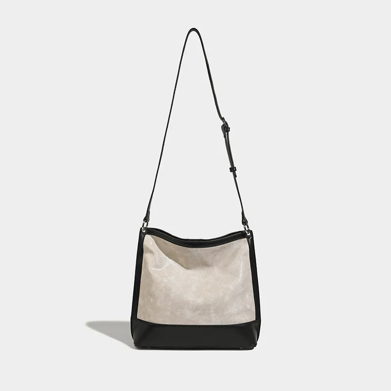 

Autumn and Winter Fashion Women's Bags Retro PU Personality Large Capacity Tote Bag Shoulder Bag Commuter Handbag Crossbody Bag