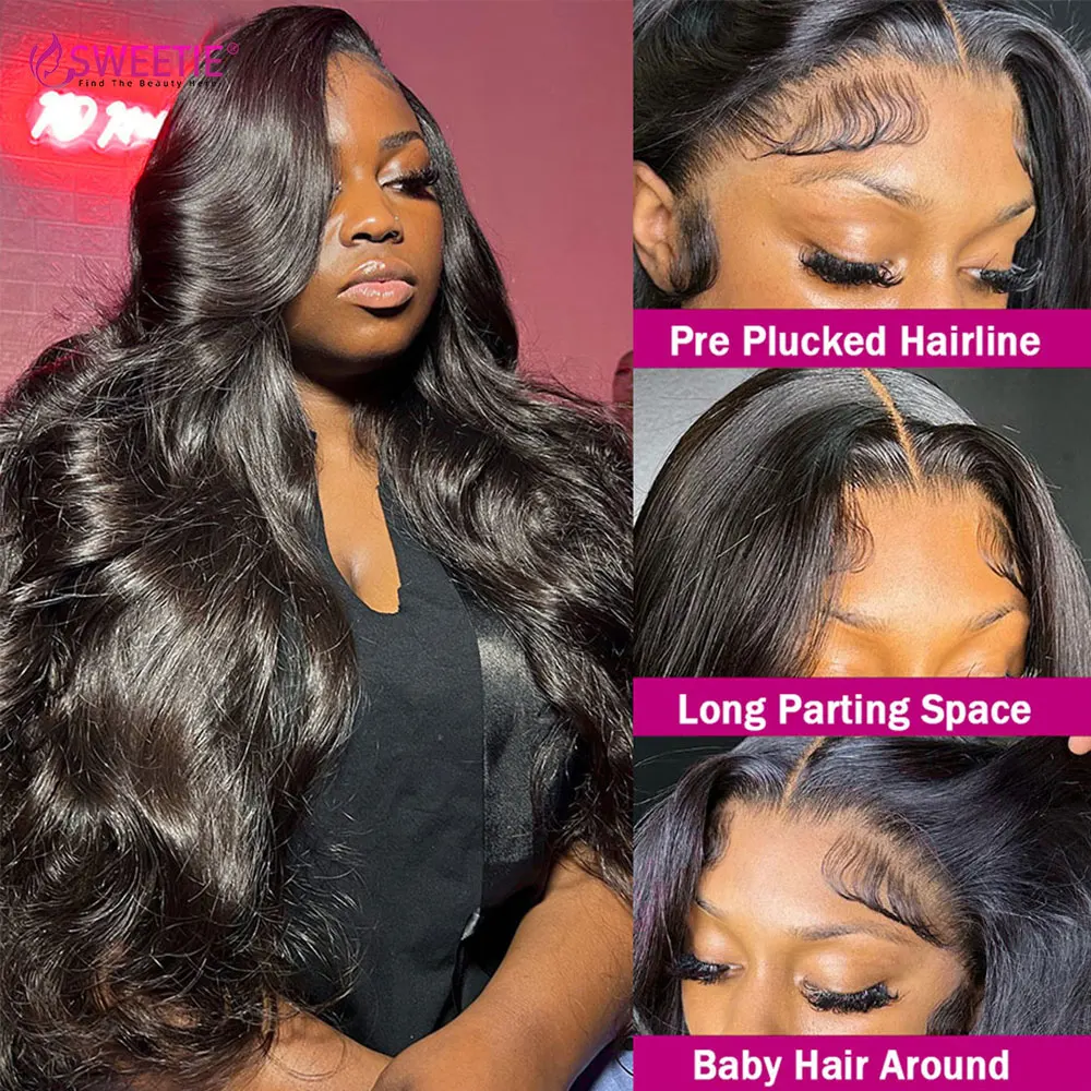 Body Wave Lace Front Human Hair Wig 13x4 13x6 Lace Frontal Wig 34 Inch 180 Density Loose Wave Brazilian Wigs For Women On Sale