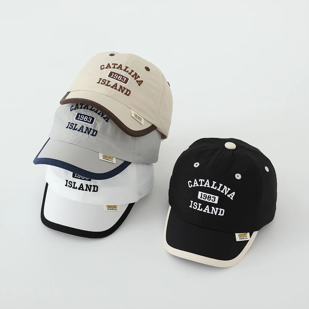 

Baby Hat Spring Summer Thin Letter Embroidery Cap Kids Boys Girls Sports Sun Hat New Quick-drying Children's Baseball Cap