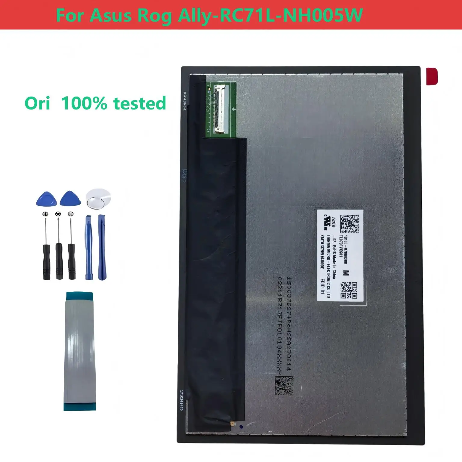 7 inch For Asus Rog Ally-RC71L-NH005W LCD Display Touch Screen Digitizer Full Assembly Replacement Repair Part