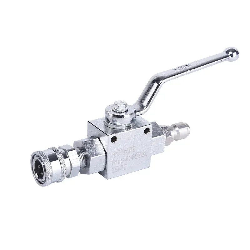 

Cleaning machine stainless steel high pressure ball valve kit high pressure water gun accessories 3/8