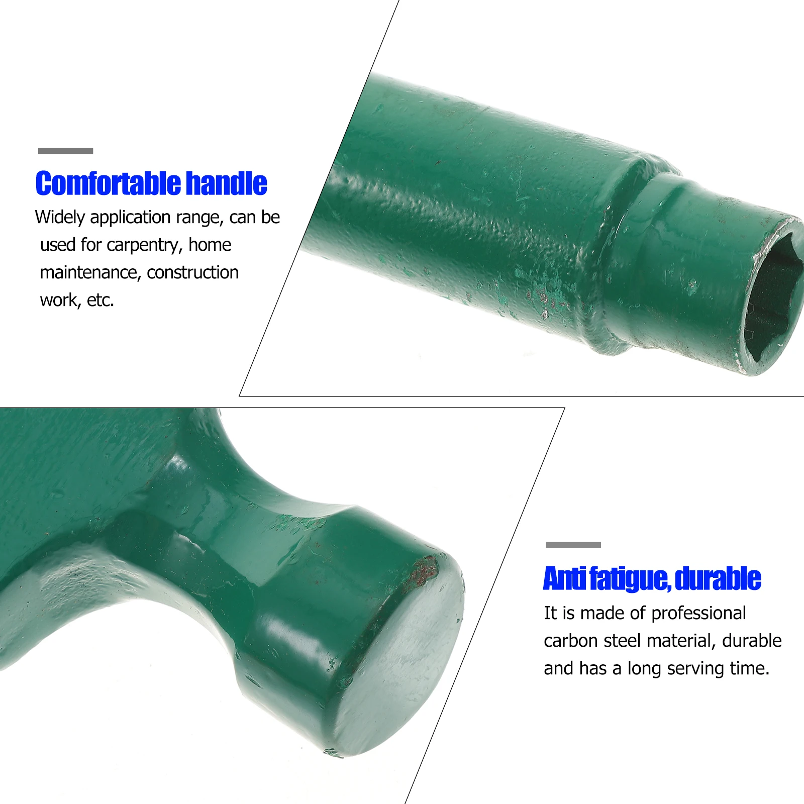 

Claw Hammer Repairing Tool Home Sleeve Hammer Maintenance Construction Work Carbon Steel Ergonomic H Lightweight