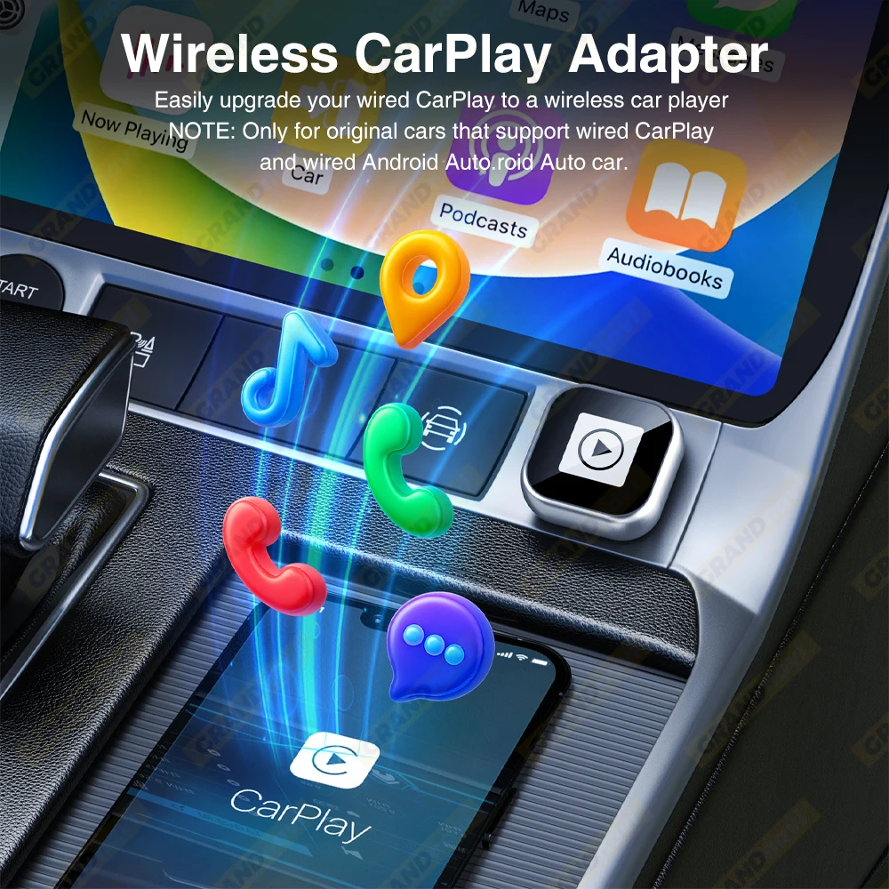 clearance price For VW Toyota Nissan Honda Ford New Wireless CarPlay Android Auto Adapter USB Mini Box Plug And Play Universal