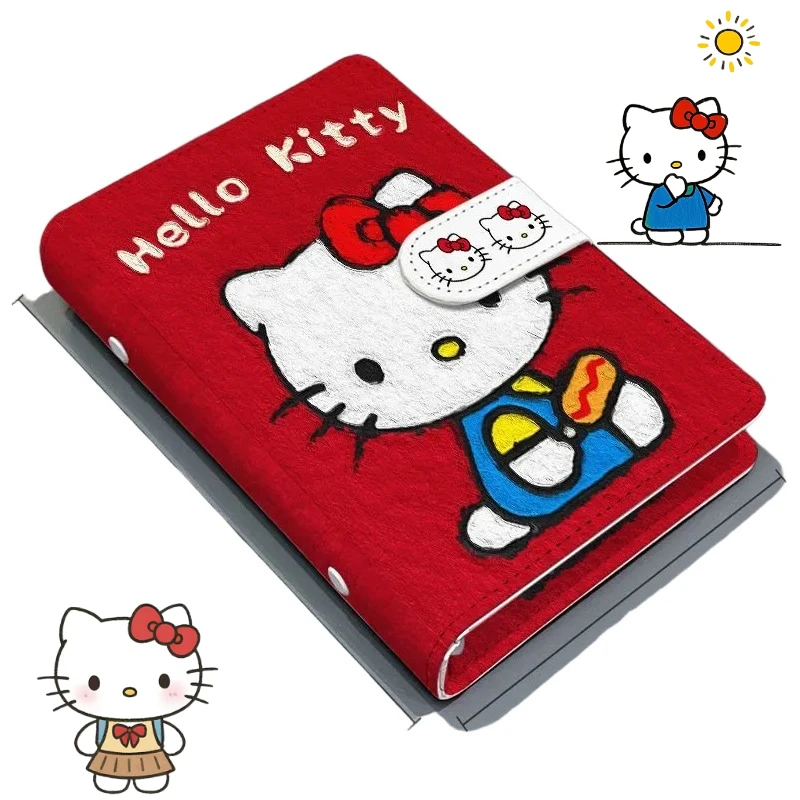 

Sanrio Hello Kitty мультяшный милый блокнот креативные персонализированные канцелярские принадлежности A6 PU дневник студенческий офисный блокнот для встреч и учебы подарок