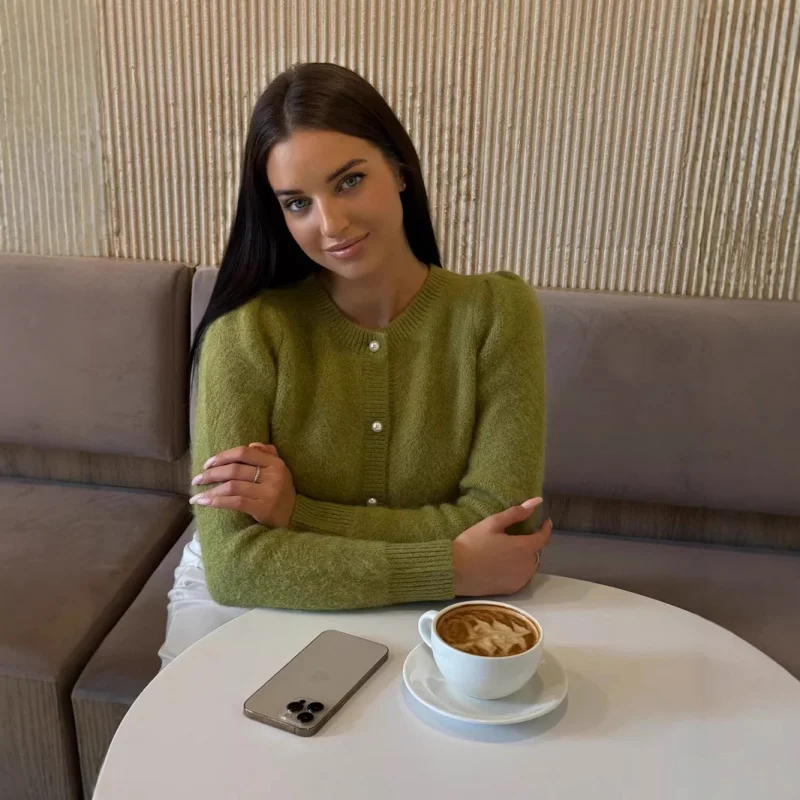 

European and American Style Lazy Knitted Cardigan, Slimming, Versatile, Commuting, Casual, Suitable Various Scenes, Enhances