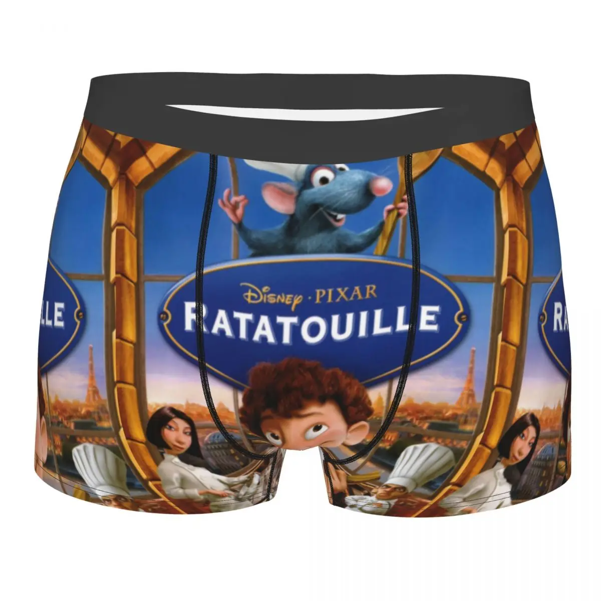 

Tatouille Remy Cartoon Movie Underwear Men Sexy Printed Custom Boxer Shorts Panties