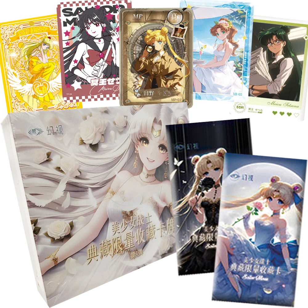 Magical Girl Sailor Moon Collection Cards Anime Kaiou Michiru Chibiusa Fantasy Character Storyboard Close-up Cards Trendy Gifts
