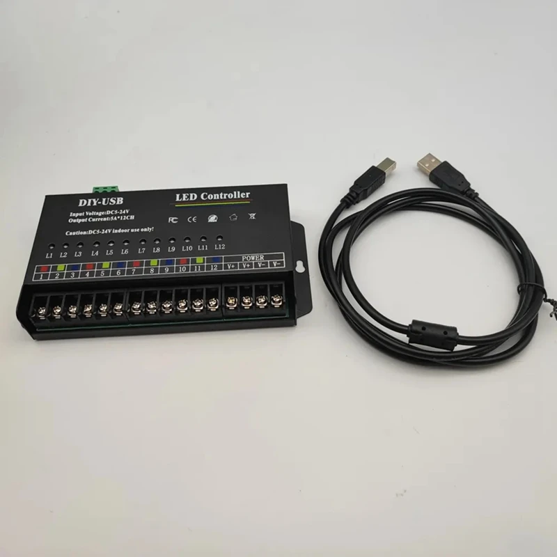 Imagem -05 - Controlador de Programação Autônoma 12way Programável Usb Faça Você Mesmo Led Rgb Controlador para 3528 5050 Strip Module Durável