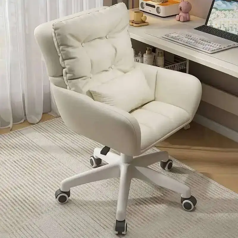 Home Study Chair Dormitory Sedentary Desk Comfortable Girls' Bedroom Makeup Chair Office Lift Swivel Chair