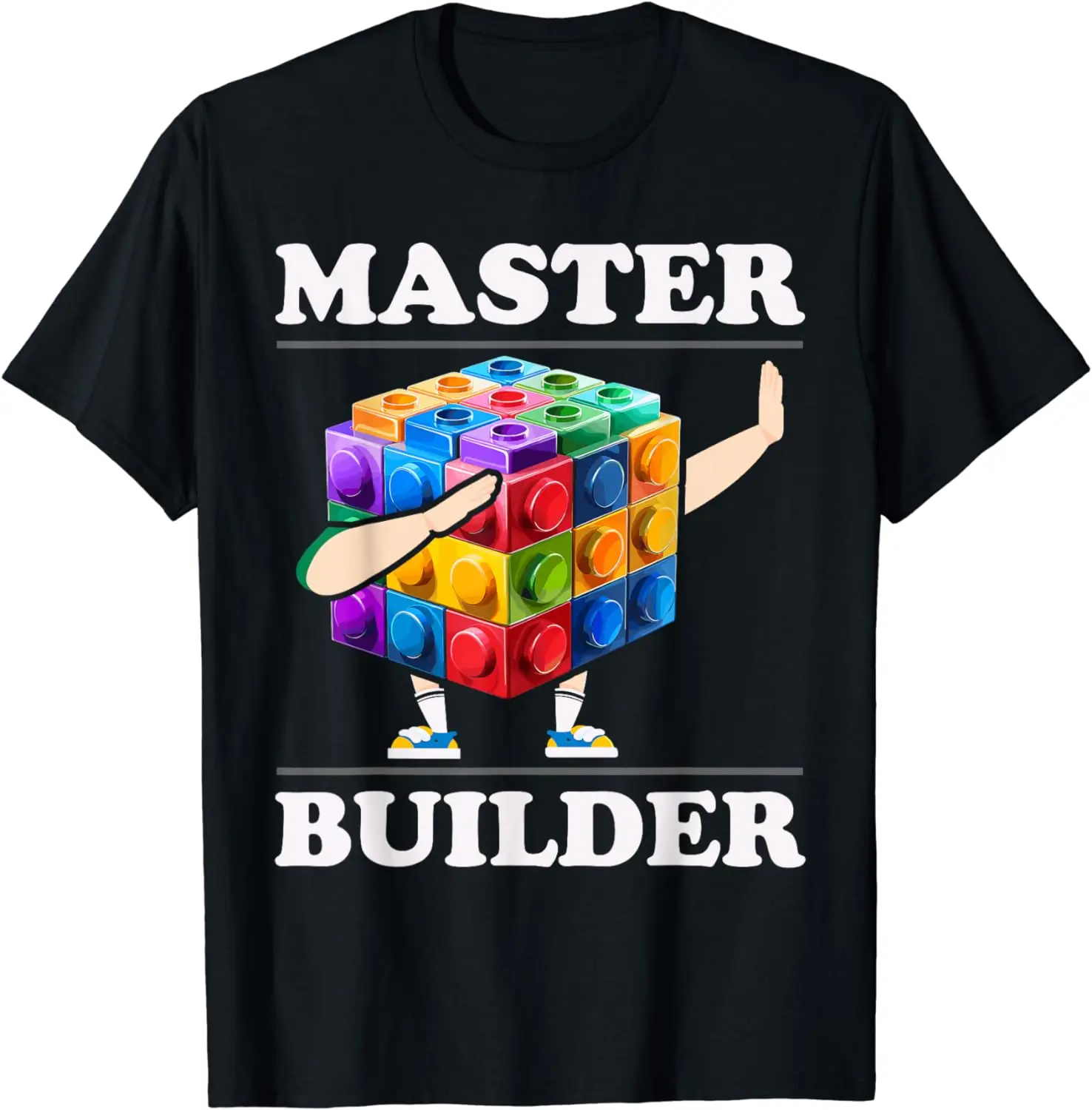 Master Builder Bricks Blocks Play Toys T-Shirt Street Casual FunnyT-shirts Men Clothing Tops Tees