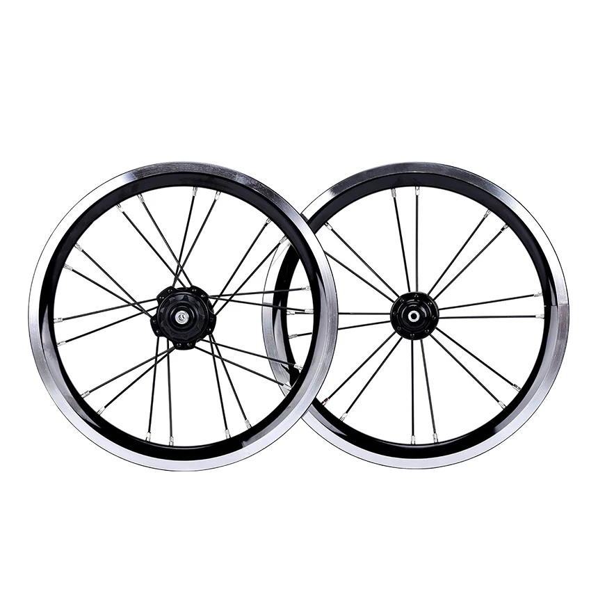 Litepro 74 85MM 14 16Inch Single External 3 Speed Bicycle Wheelset Disc V Brake Rims 20MM Alloy Folding Bike Wheels