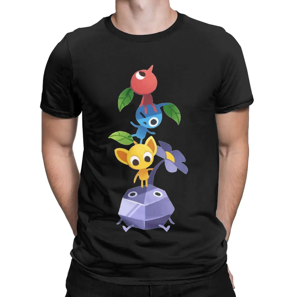 Funny Pikmin Meme Apparel T-Shirts Men Women Gamecube Vintage Cotton All Seasons Clothes