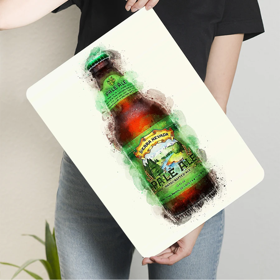 سييرا نيفادا شاحب البلي المائية نمط المعادن جدار الفن خمر الحرفية البيرة ديكور للمنزل بار حانة رجل الكهف المطبخ #3